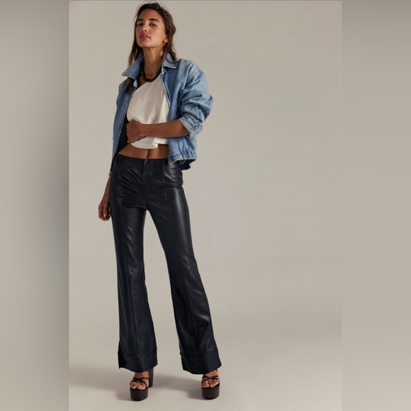 Glow Up Vegan Pants NWOT black - Picture 2 of 3